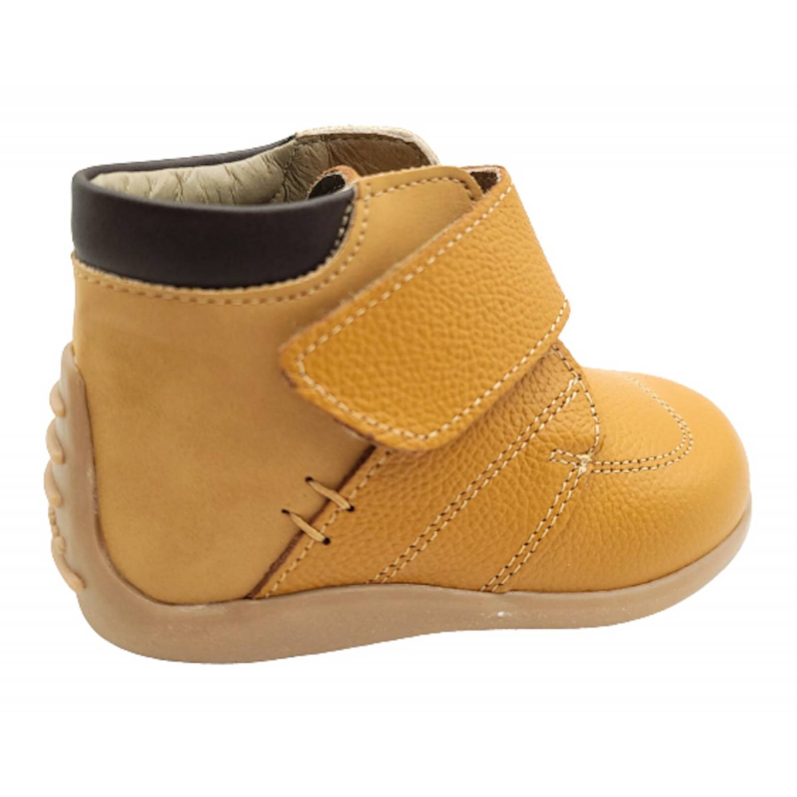 Zapato Niño Bebe Primeros Pasos Andanenes Piel 6261 Miel (12.0 - 15.5)
