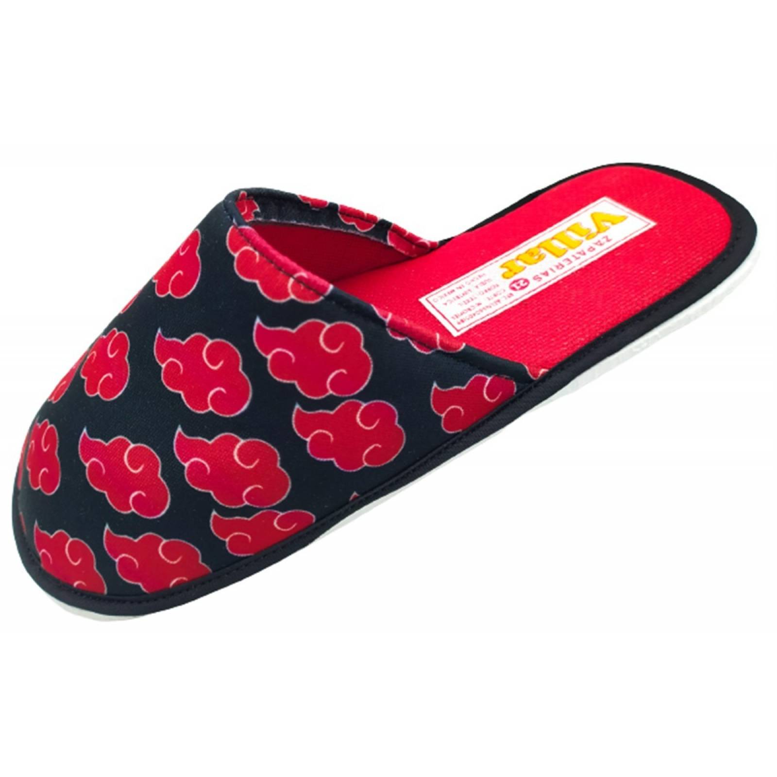 Pantufla Naruto Shipuden Manga Anime Akatsuki Juvenil 501-NR.