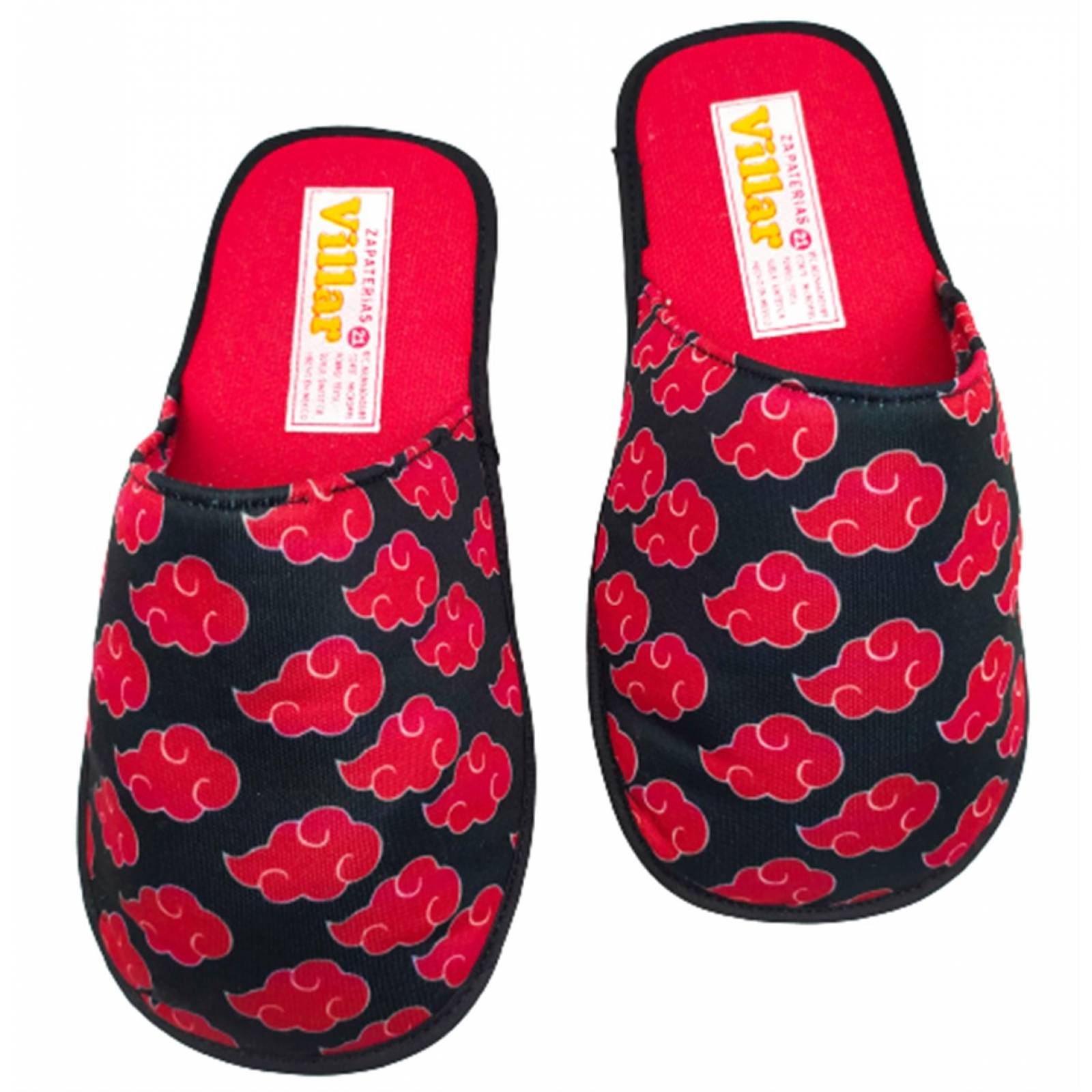Pantufla Naruto Shipuden Manga Anime Akatsuki Juvenil 501-NR.