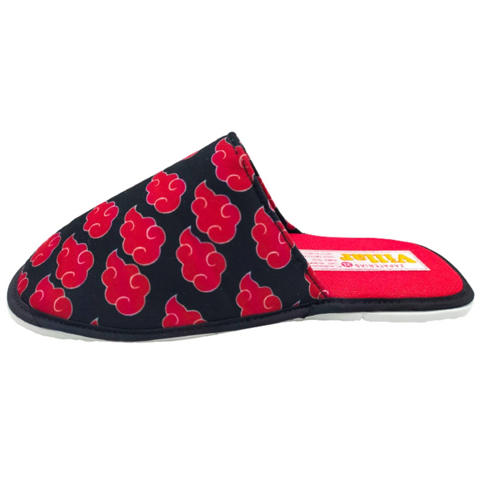 Pantufla Naruto Shipuden Manga Anime Akatsuki Juvenil 501-NR.