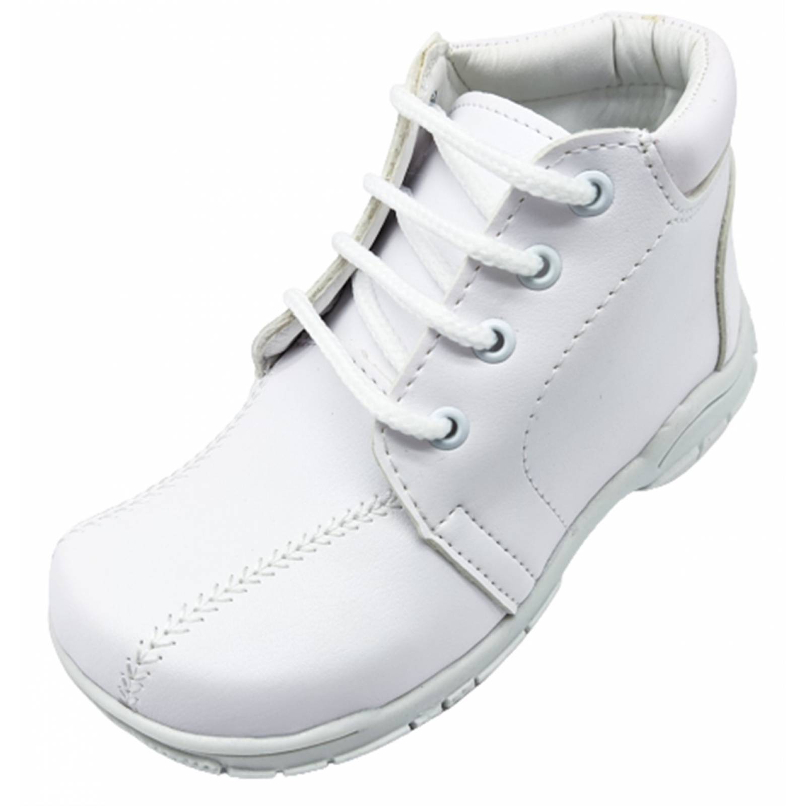Zapato Bota Bautizo Bebé Niño Vestir 409-312 Blanco 15/17.5 (12.0 - 14.5)
