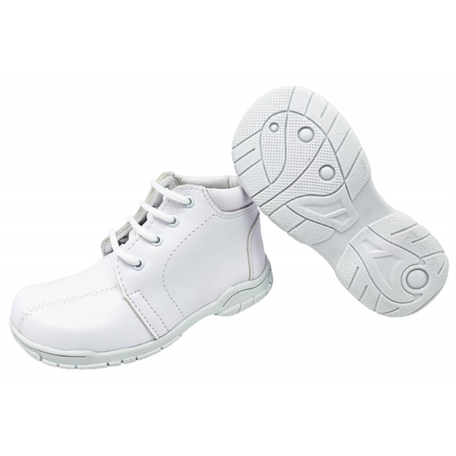Zapato Bota Bautizo Bebé Niño Vestir 409-312 Blanco 15/17.5 (12.0 - 14.5)