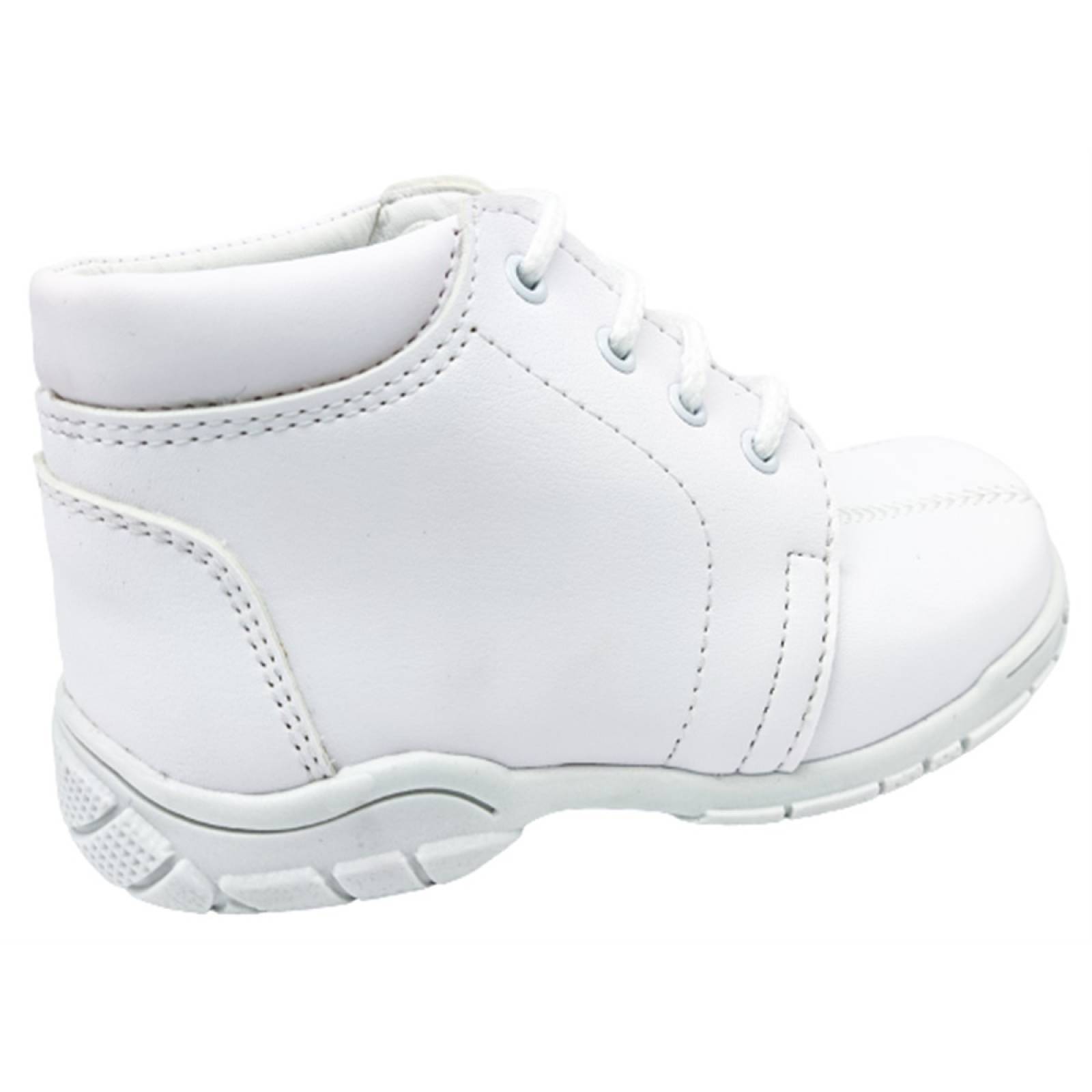 Zapato Bota Bautizo Bebé Niño Vestir 409-312 Blanco 15/17.5 (12.0 - 14.5)
