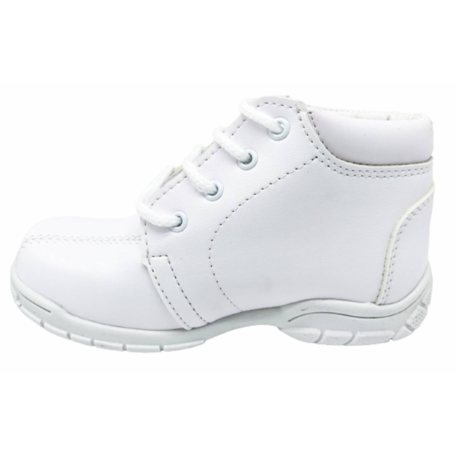 Zapato Bota Bautizo Bebé Niño Vestir 409-312 Blanco 15/17.5 (12.0 - 14.5)