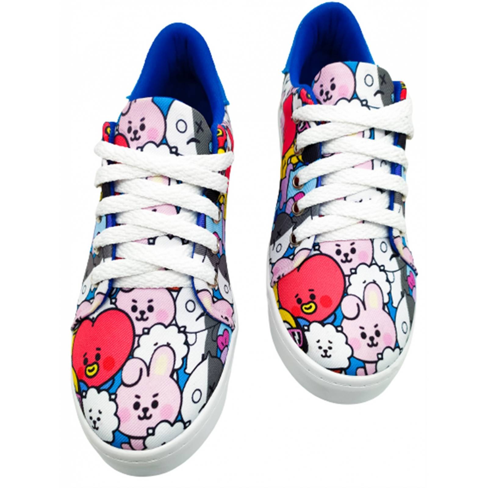 Tenis BT21 Niñas Personajes K-pop Agujeta Clásicos 422 BTS