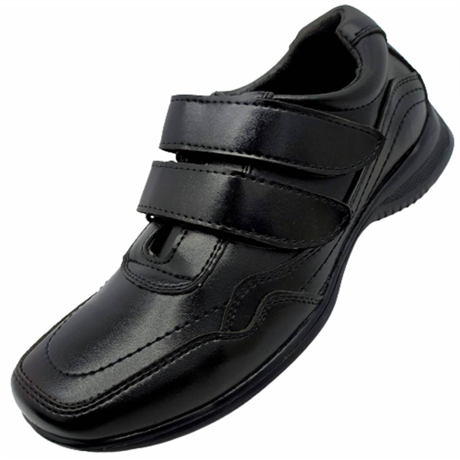 Zapato Niños Escolares Velcro Vestir Cómodos Elegantes 120-N (12.0 - 21.5)