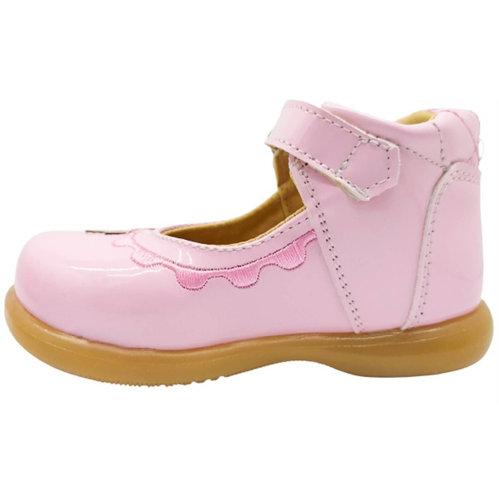Zapato Niña Bota Arco Soporte Charol Rosa Casuales 81-468-CR (12.0 - 17.5)