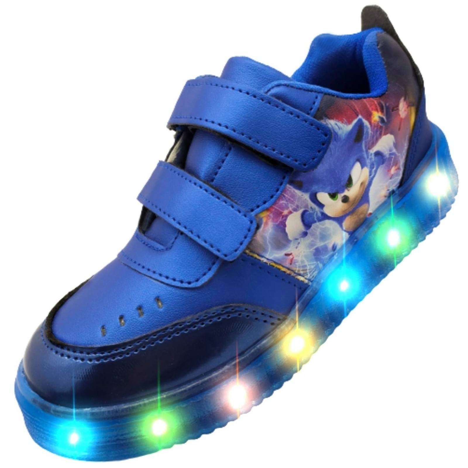 Tenis Niño Sonic Luces Leds The Hedgehog Juego 780-rs 22-26