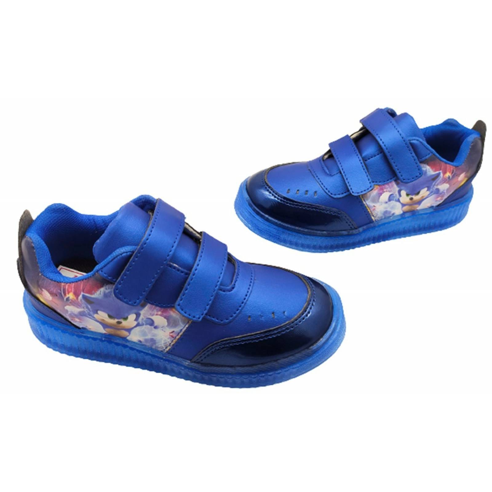 Tenis Niño Sonic Luces Leds The Hedgehog Juego 780-rs 22-26