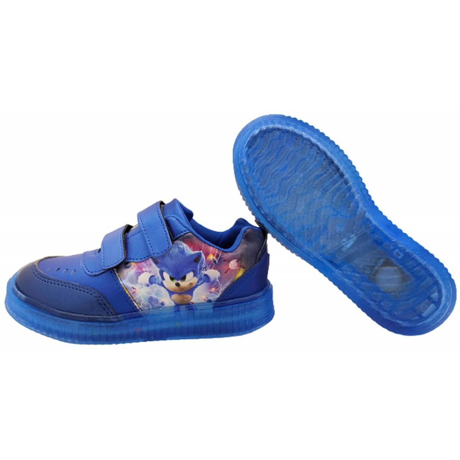Tenis Niño Sonic Luces Leds The Hedgehog Juego 780-rs 22-26