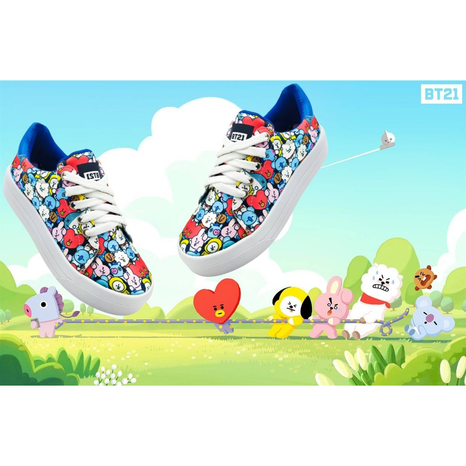 Tenis Bt21 Personajes BTS Army Moda K-pop Juvenil 422-2-BT21