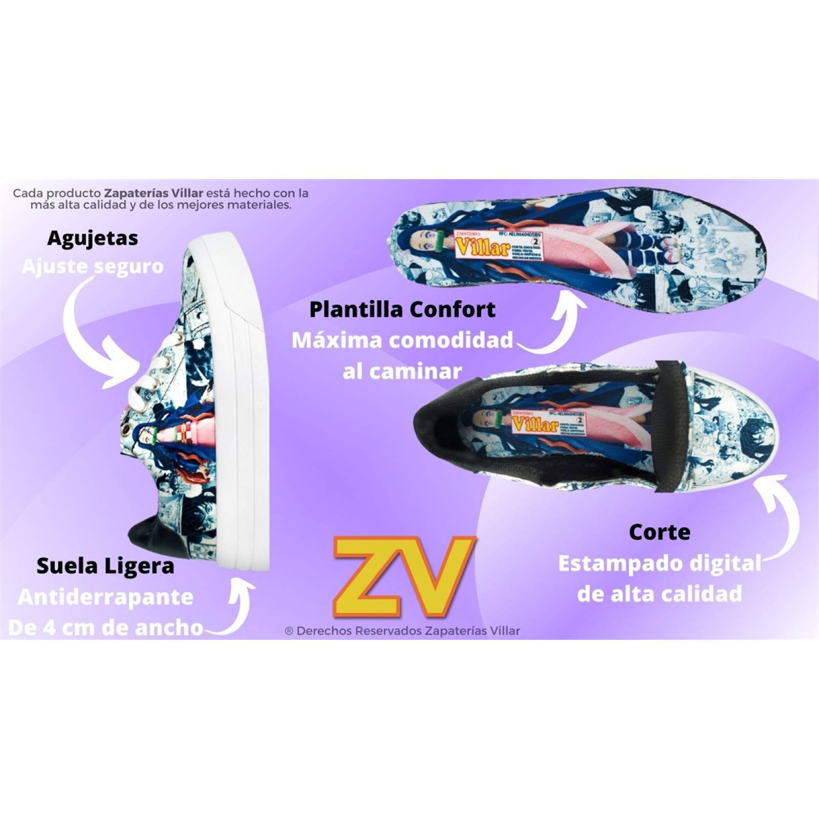 Tenis Nezuko Kamado Kimetsu No Yaiba Anime Agujeta 426-2-BN