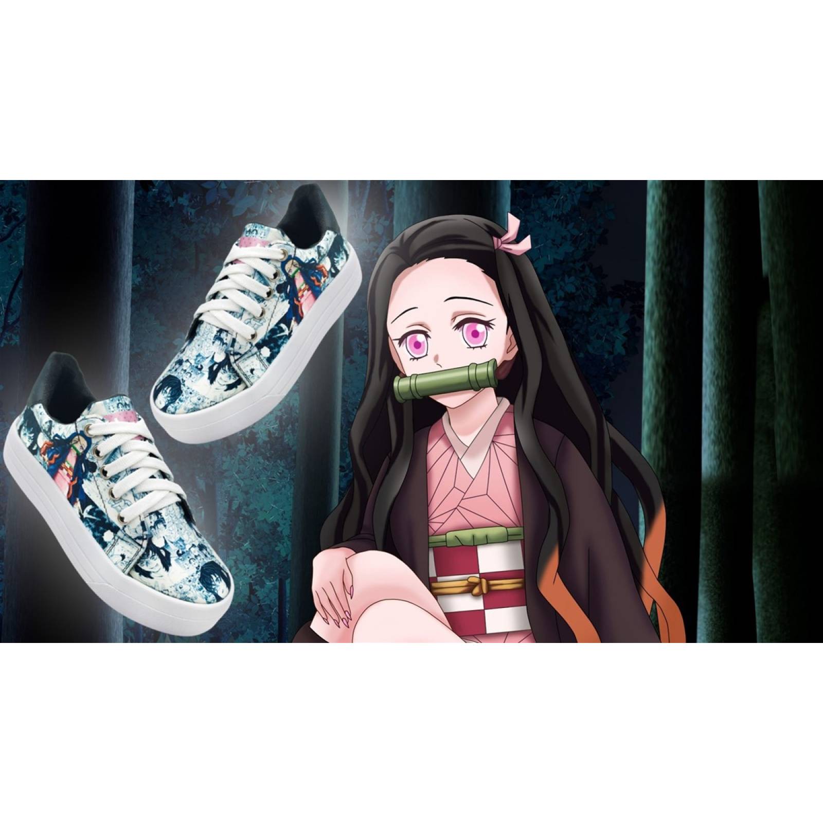 Tenis Nezuko Kamado Kimetsu No Yaiba Anime Agujeta 426-2-BN