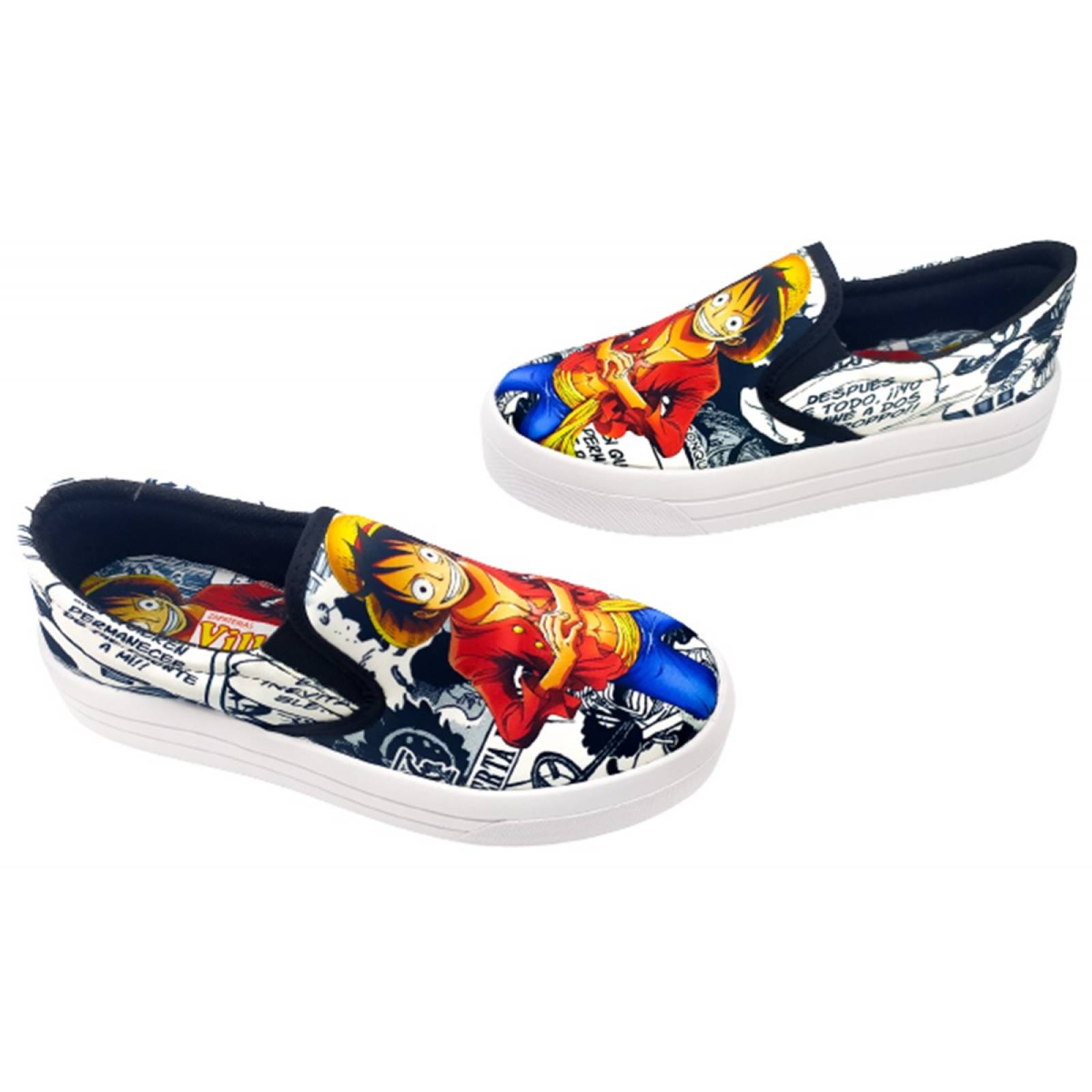 Tenis One Piece Monkey D. Luffy Manga Anime Slip On 430-2-BO