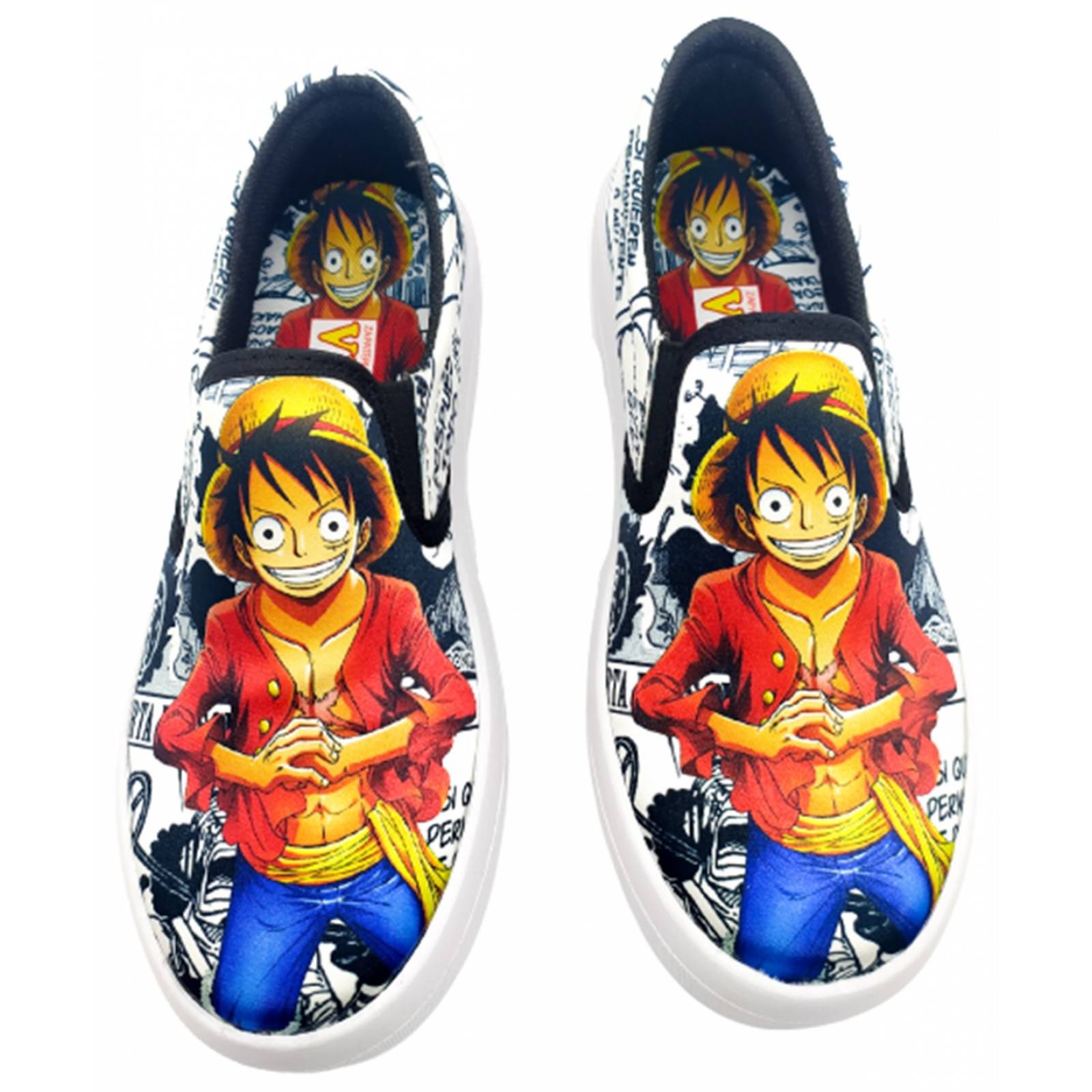 Tenis One Piece Monkey D. Luffy Manga Anime Slip On 430-2-BO