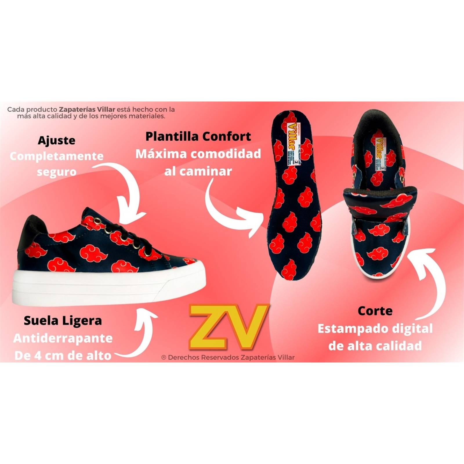 Tenis Naruto Shippuden Manga Anime Agujeta Juvenil 425-2-nn