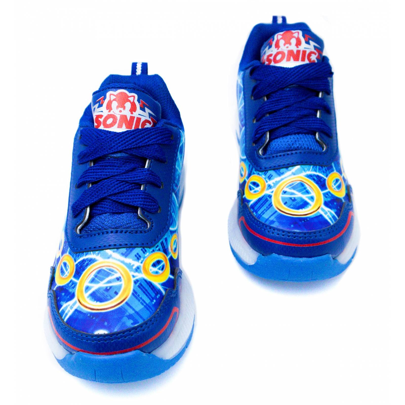 Tenis Niños Sonic The Hedgehog Luces Leds Juego Azul 819-AR (12.0 - 21.5).