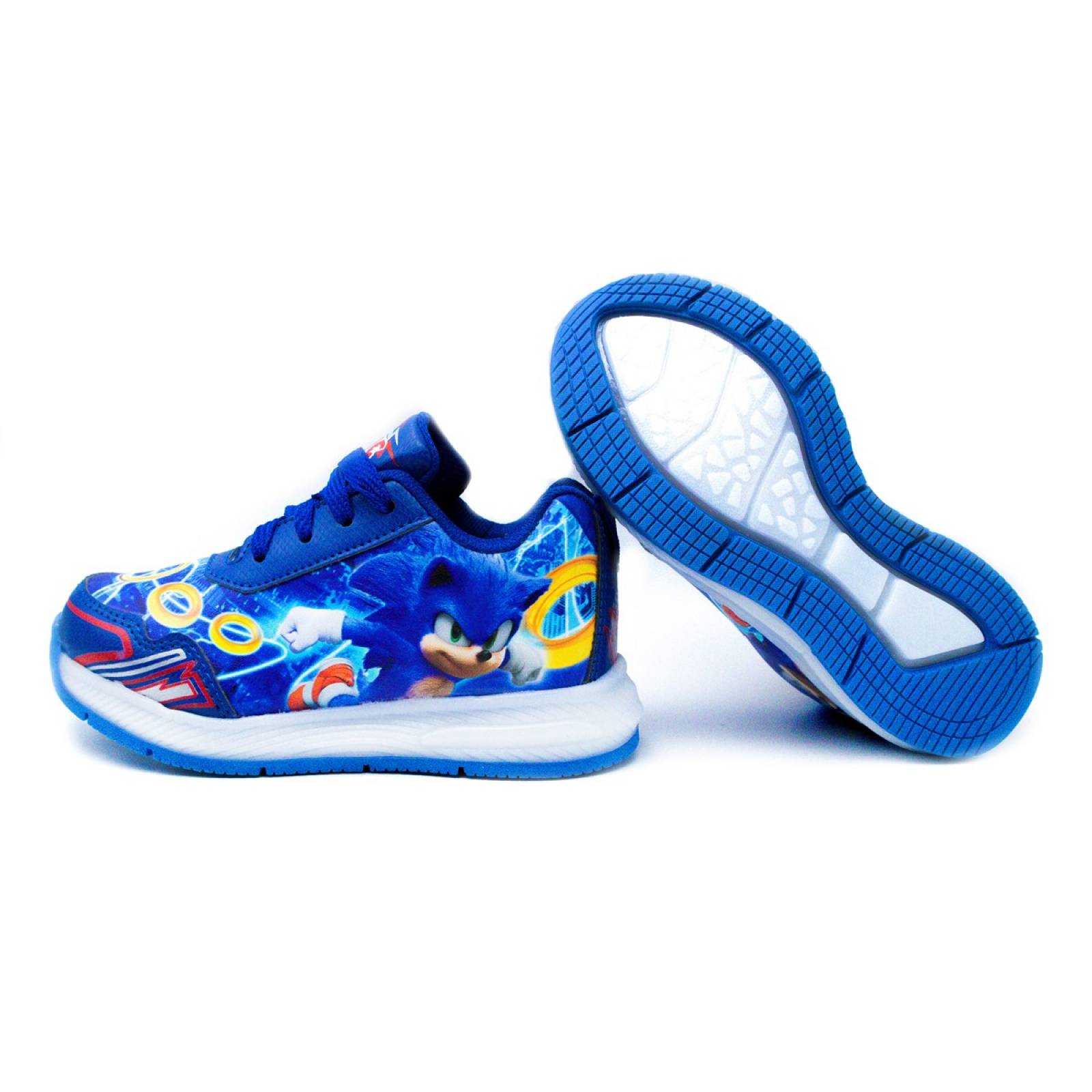 Tenis Niños Sonic The Hedgehog Luces Leds Juego Azul 819-AR (12.0 - 21.5).