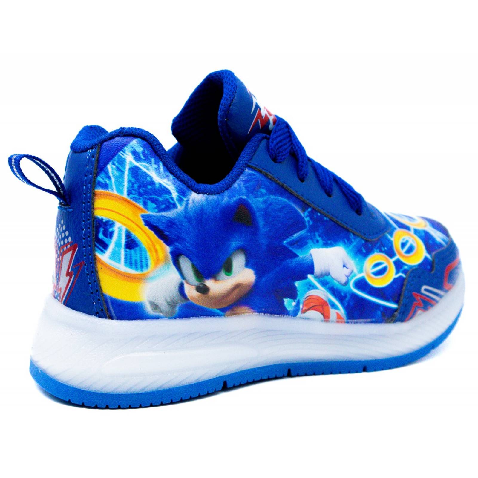 Tenis Niños Sonic The Hedgehog Luces Leds Juego Azul 819-AR (12.0 - 21.5).