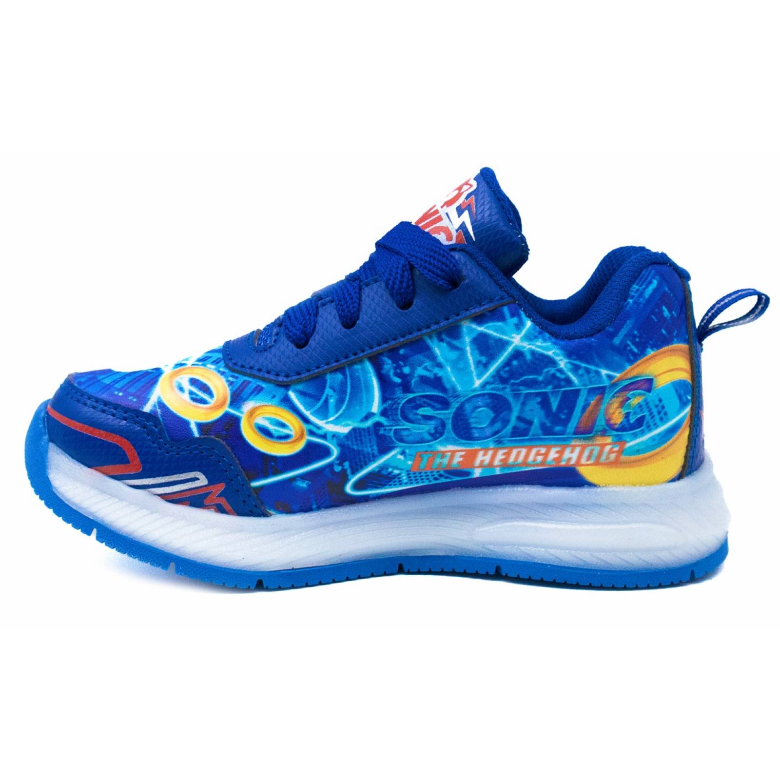 Tenis Niños Sonic The Hedgehog Luces Leds Juego Azul 819-AR (12.0 - 21.5).