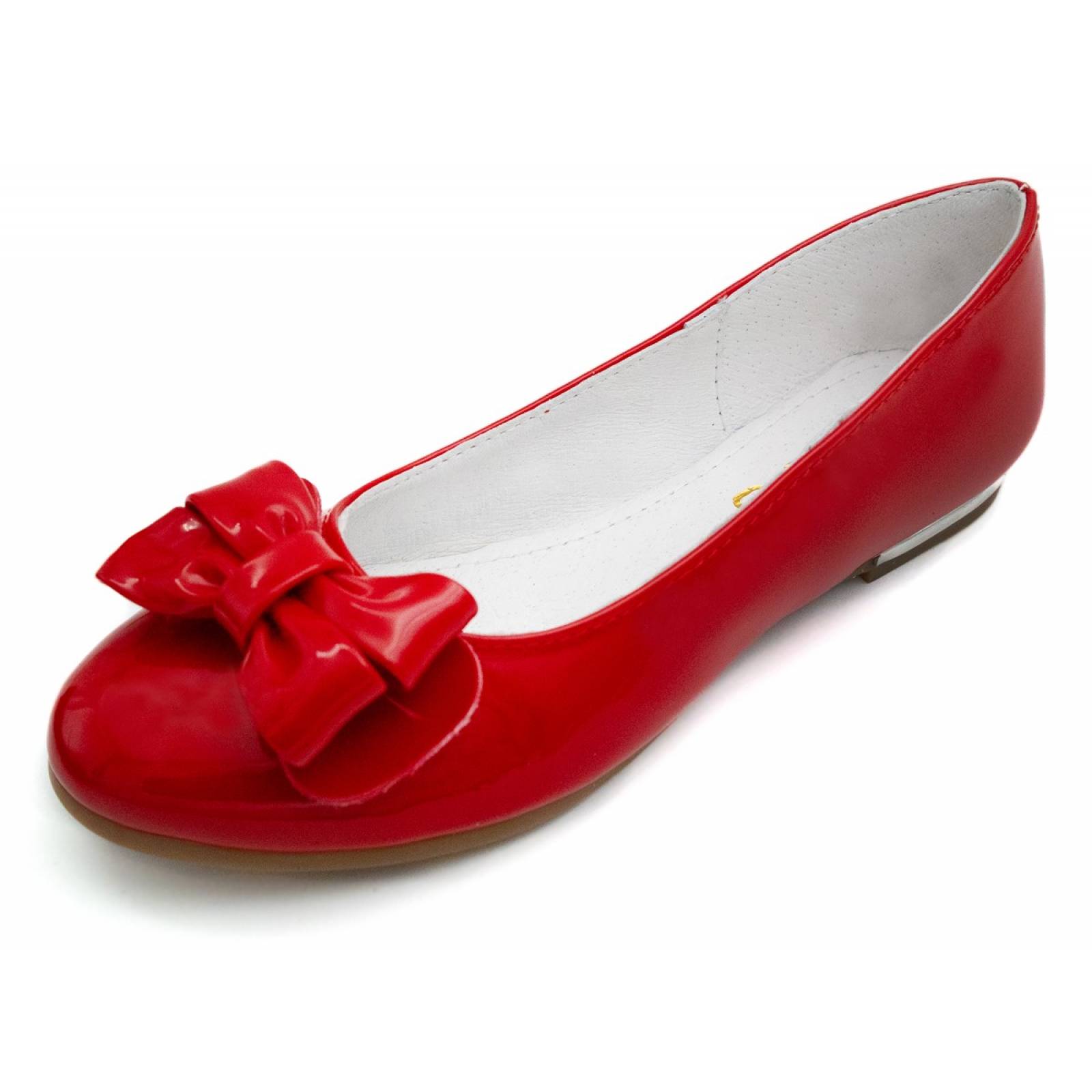 Zapato Balerina Chabelo Niñas Charol Rojo 82302-4-C 21.5-26