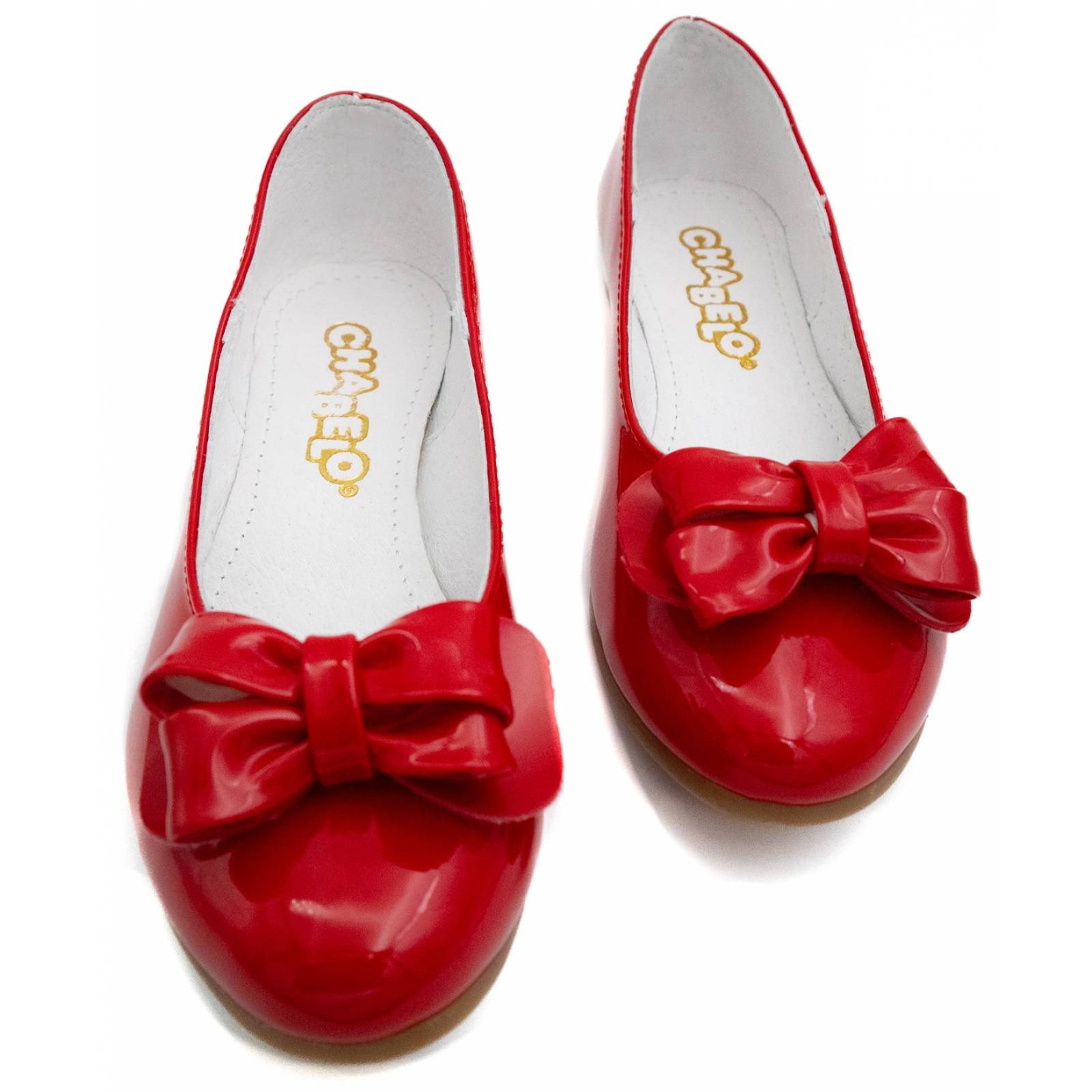 Zapato Balerina Chabelo Niñas Charol Rojo 82302-4-C 21.5-26