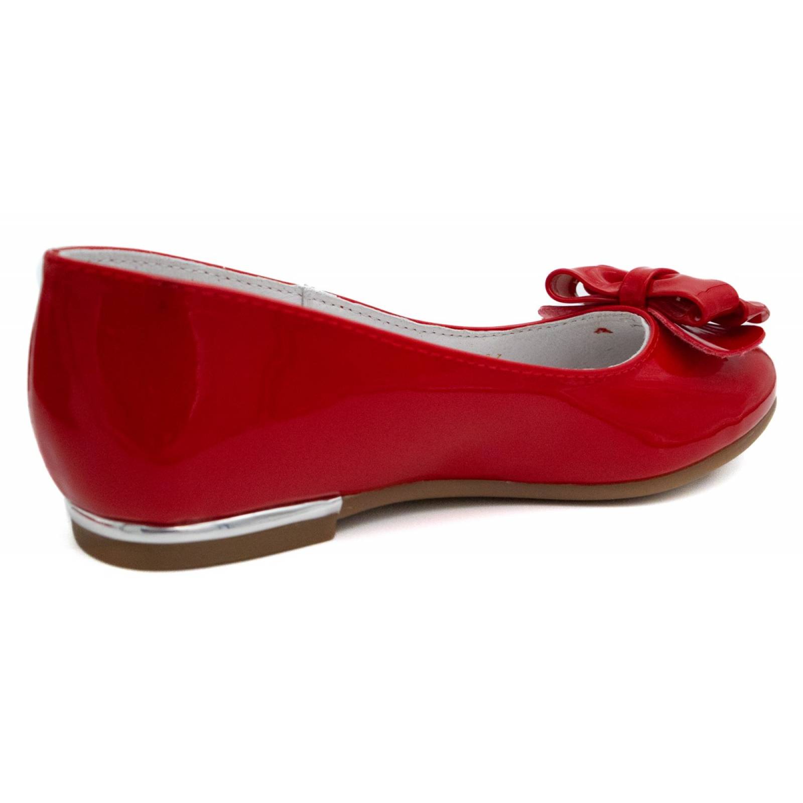 Zapato Balerina Chabelo Niñas Charol Rojo 82302-4-C 21.5-26