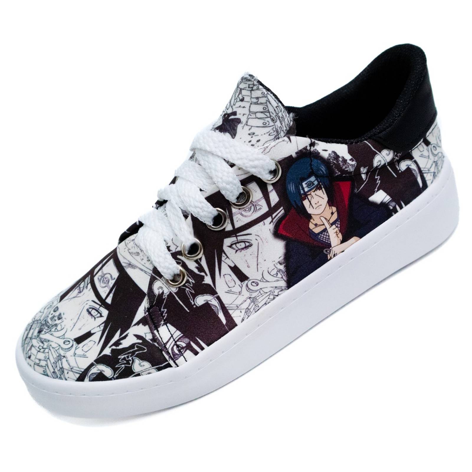 Tenis Itachi Manga Anime Agujeta Akatsuki Uchiha 425-BIU Bco.
