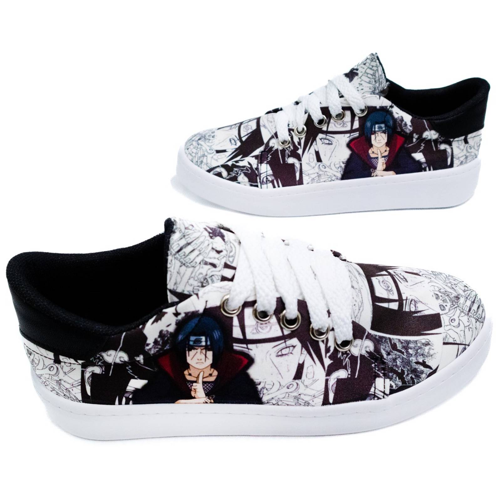 Tenis Itachi Manga Anime Agujeta Akatsuki Uchiha 425-BIU Bco.