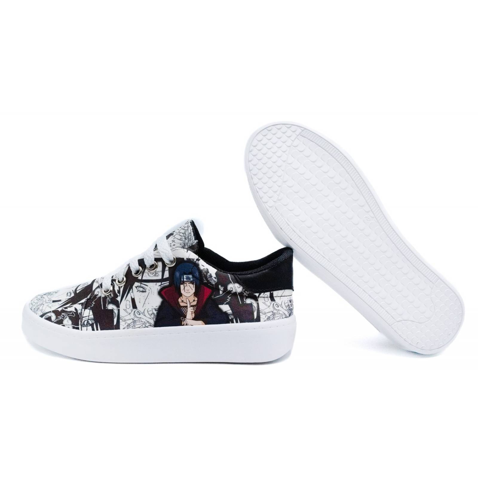 Tenis Itachi Manga Anime Agujeta Akatsuki Uchiha 425-BIU Bco.