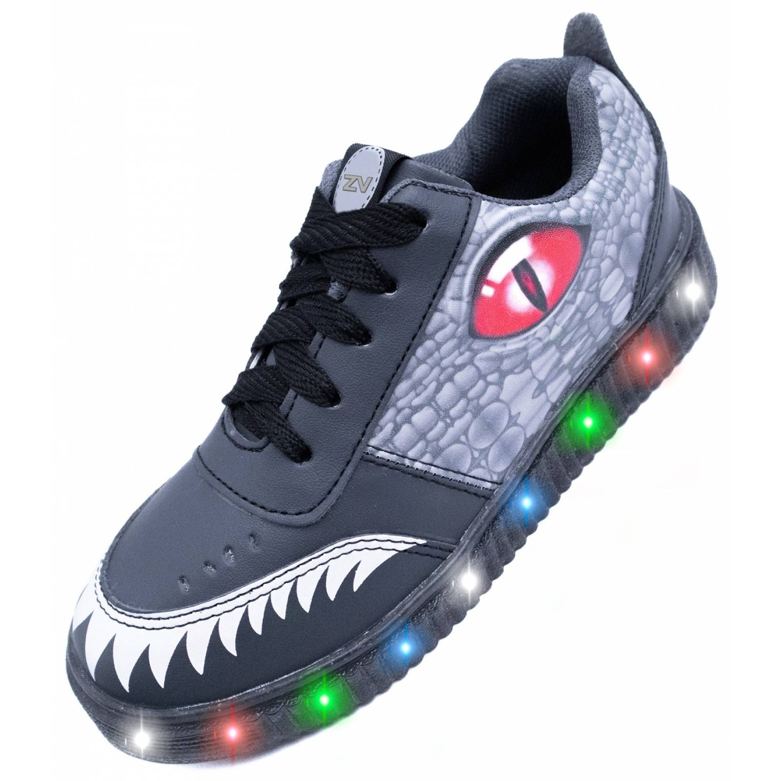 Tenis Dinosaurio Rex Luces Leds T-rex Niños 770-OR 22 AL 26