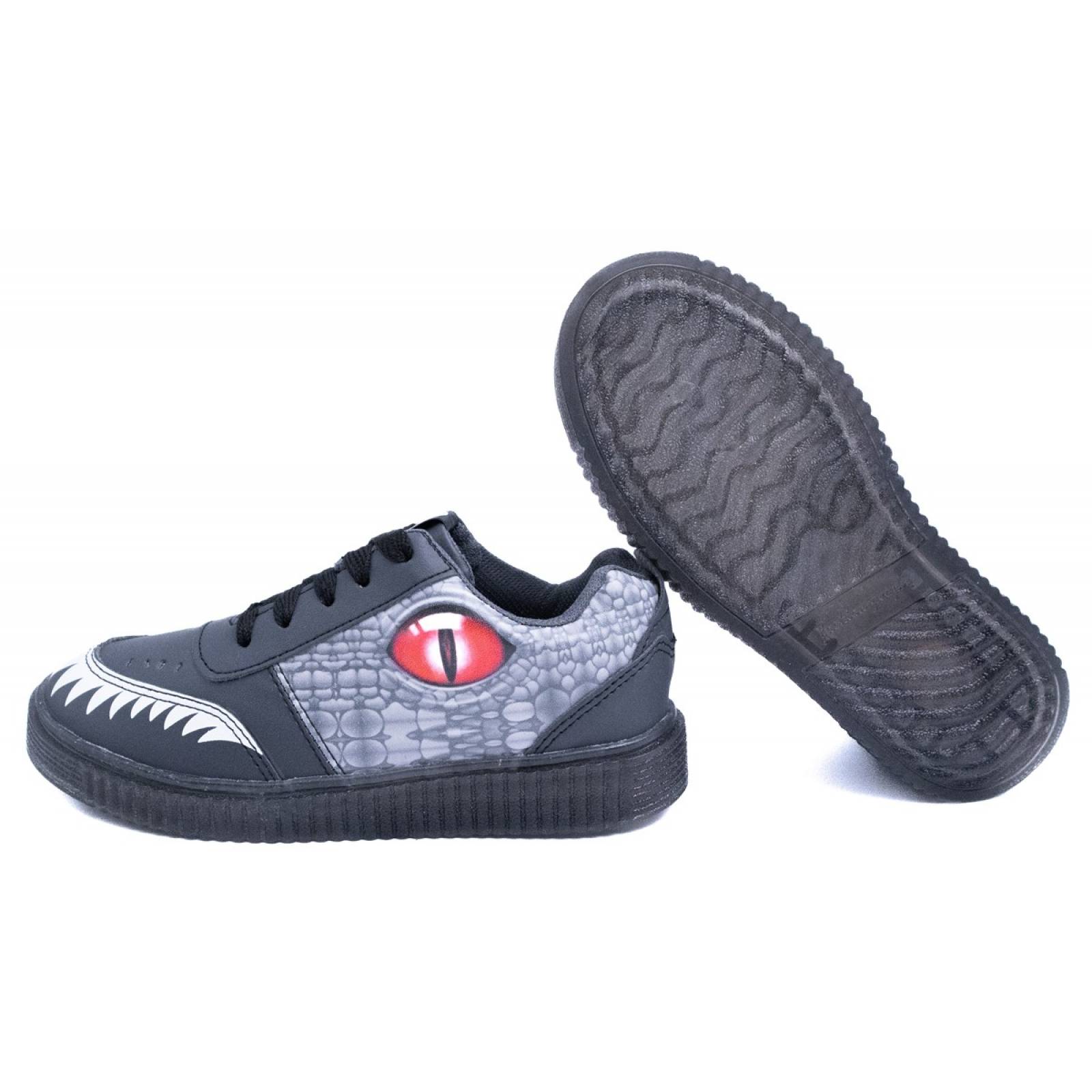 Tenis Dinosaurio Rex Luces Leds T-rex Niños 770-OR 22 AL 26