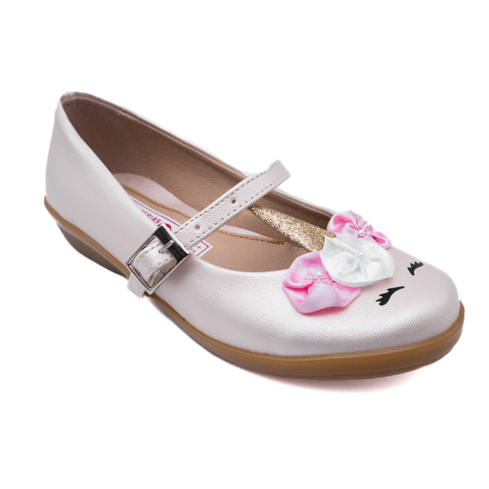 Zapato Niñas Zapatilla Unicornio Princesa 01-p Perla (12.0 - 21.5)