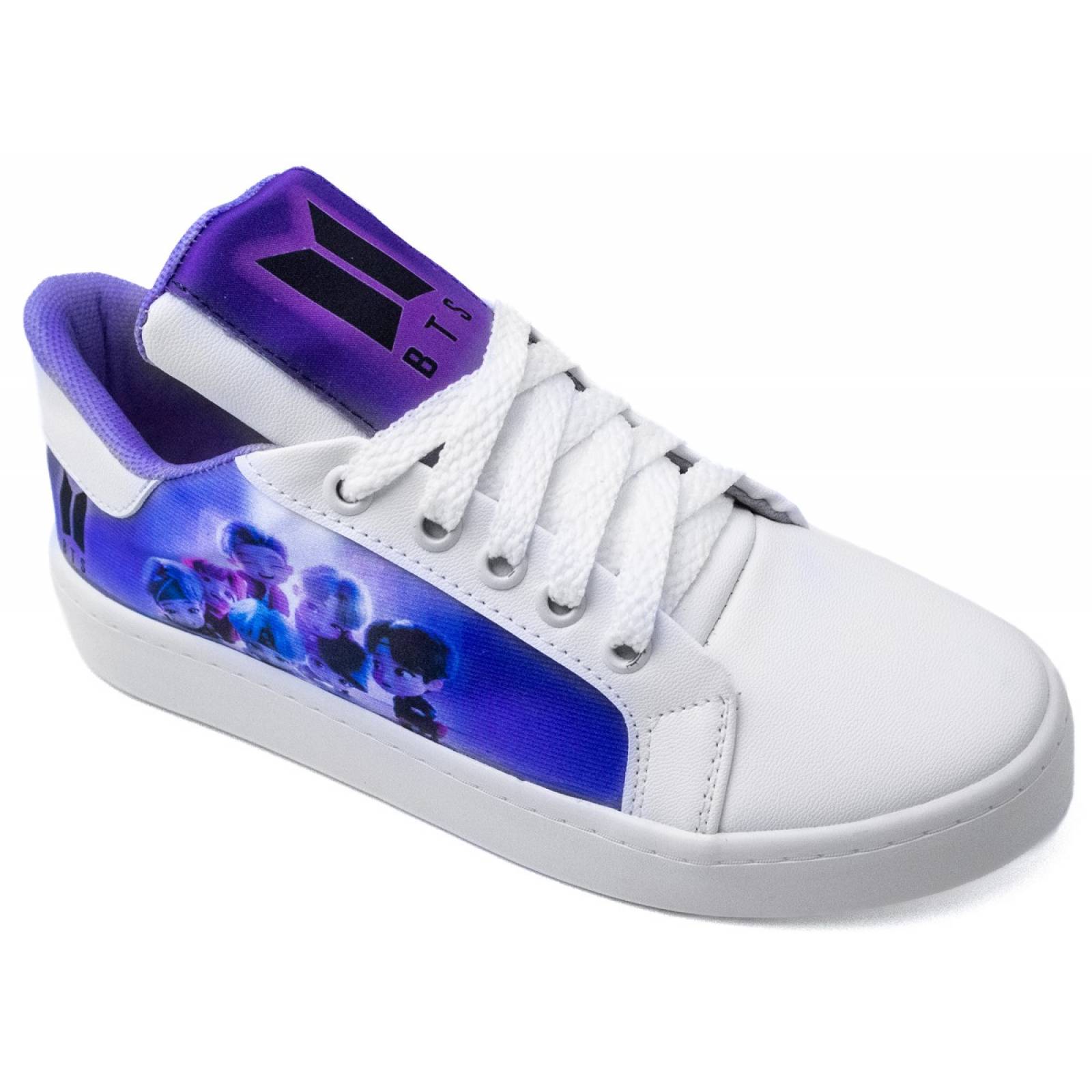 Tenis Bts K-pop Personajes TinyTan Bt21 Army Juvenil 421-BL.