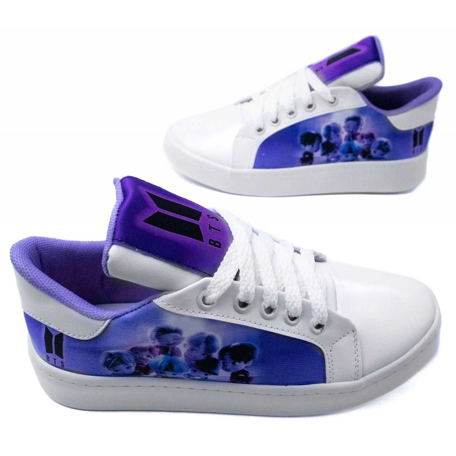 Tenis Bts K-pop Personajes TinyTan Bt21 Army Juvenil 421-BL.