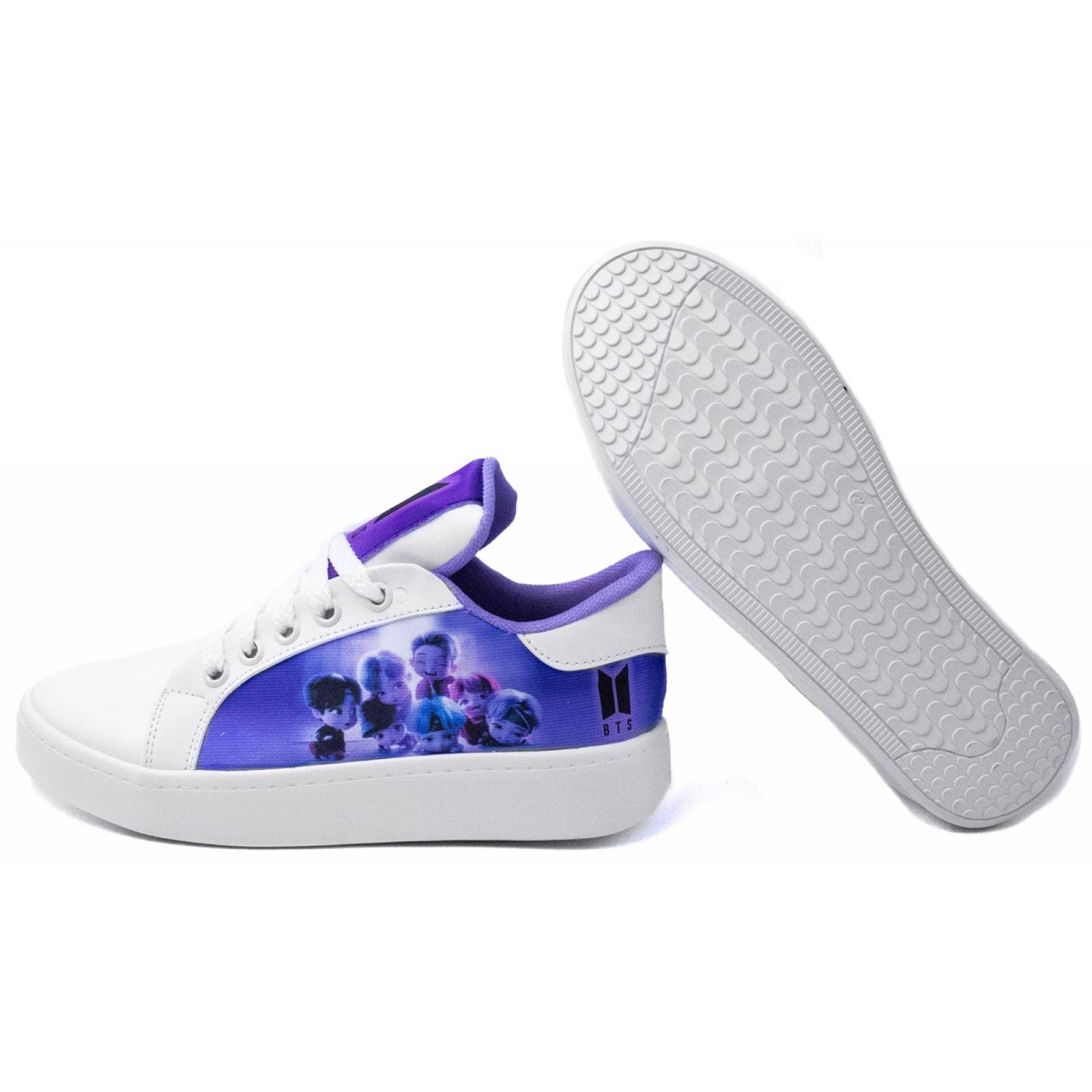 Tenis Bts K-pop Personajes TinyTan Bt21 Army Juvenil 421-BL.