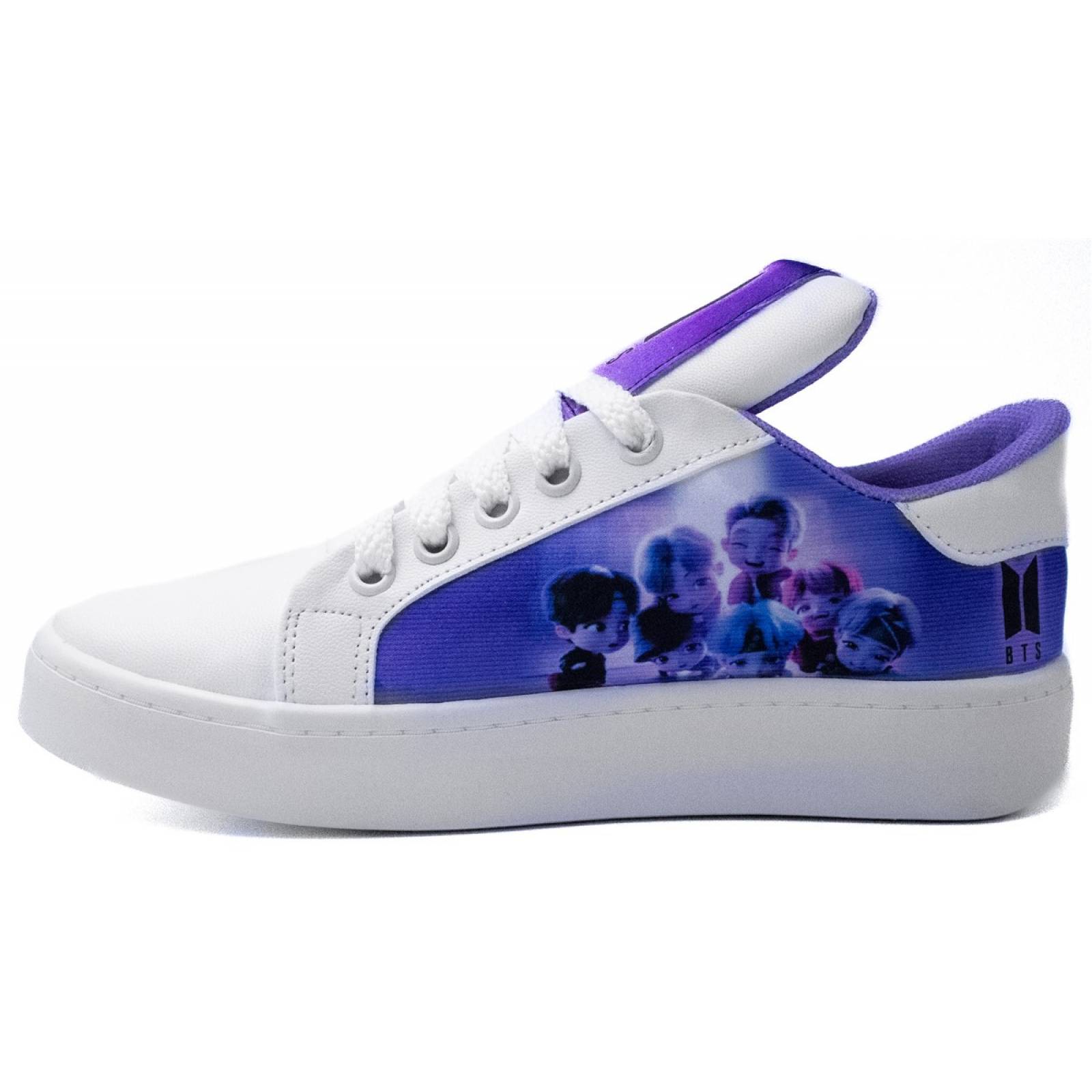 Tenis Bts K-pop Personajes TinyTan Bt21 Army Juvenil 421-BL.