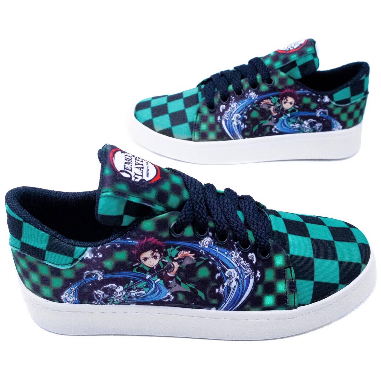 Tenis Tanjiro Kamado Demon Slayer Anime Agujeta Moda 427-NVT