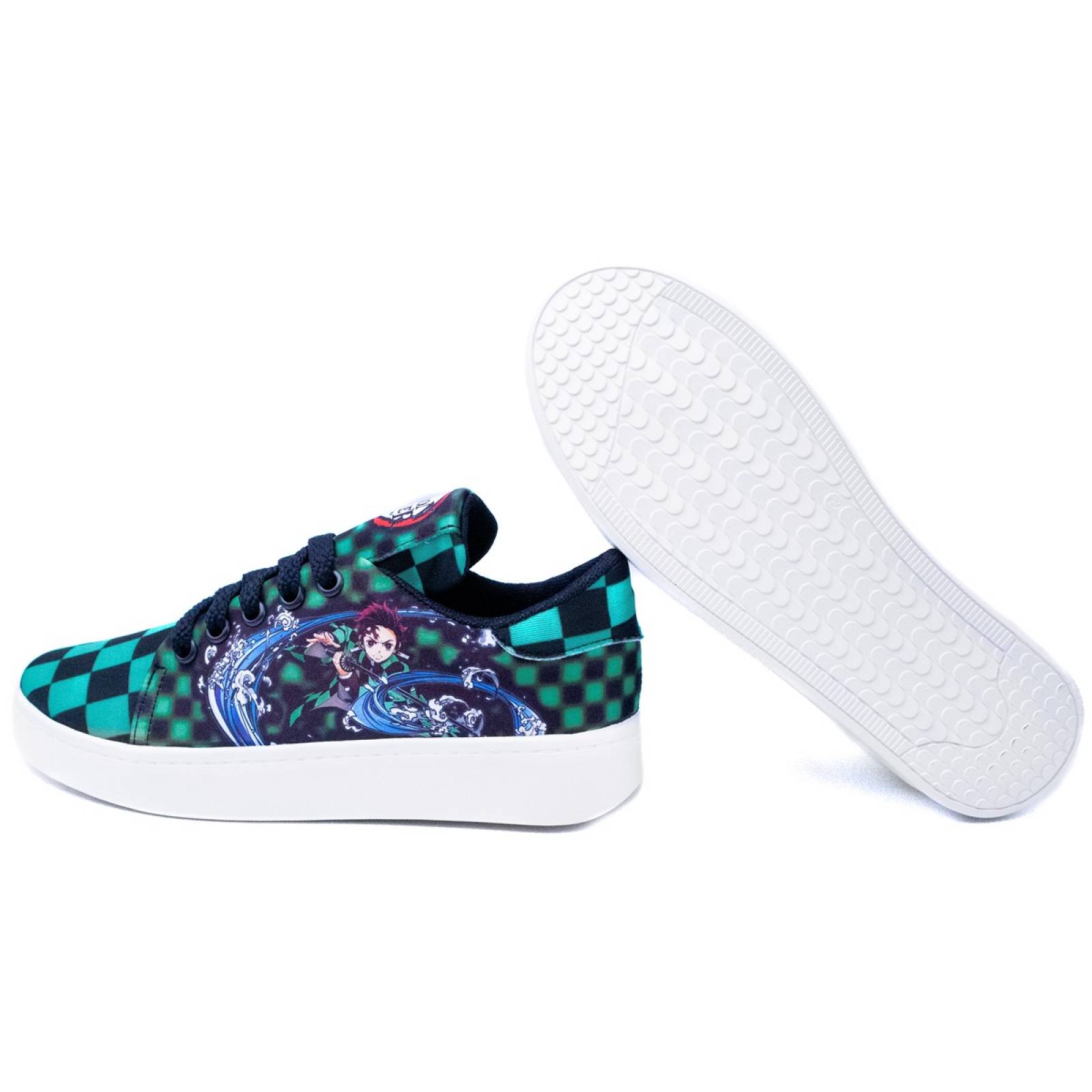 Tenis Tanjiro Kamado Demon Slayer Anime Agujeta Moda 427-NVT