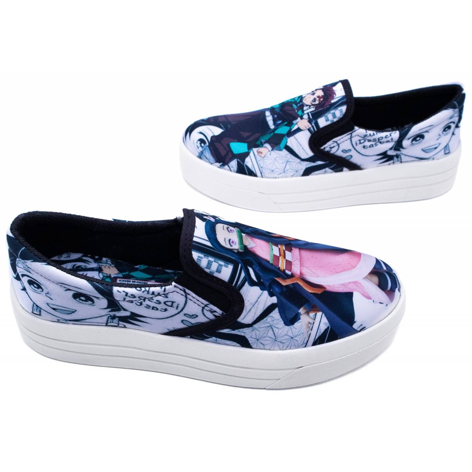 Tenis Nezuko Tanjiro Kamado Anime Elástico Slip On 430-2-BNT