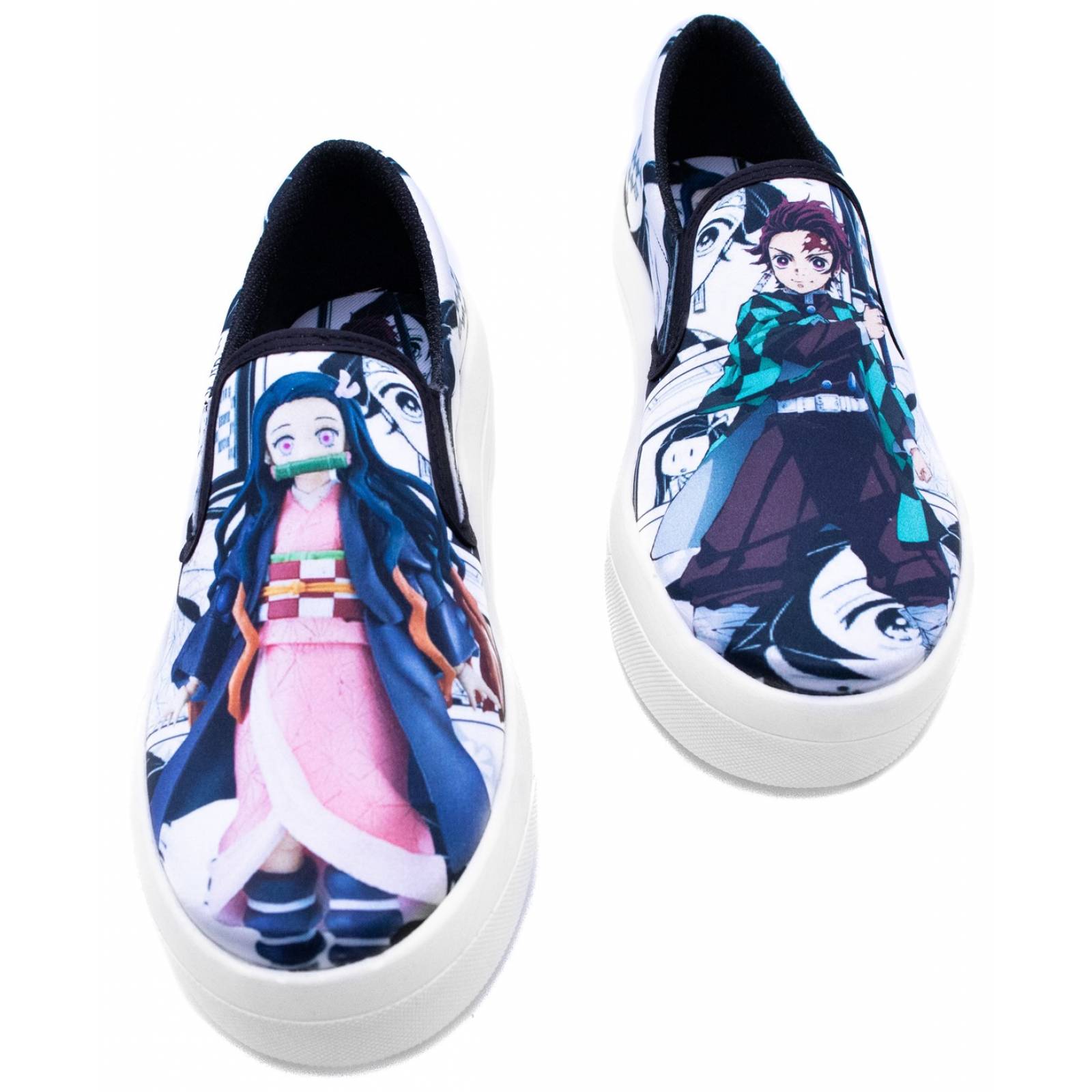 Tenis Nezuko Tanjiro Kamado Anime Elástico Slip On 430-2-BNT