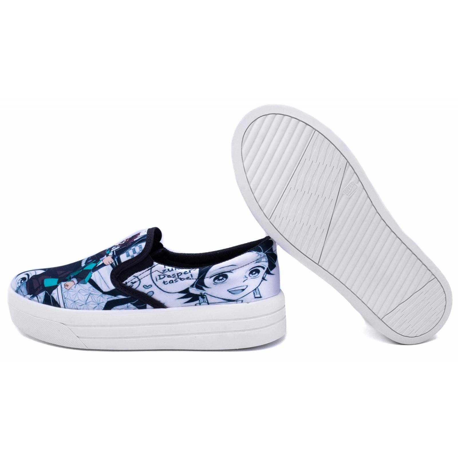 Tenis Nezuko Tanjiro Kamado Anime Elástico Slip On 430-2-BNT