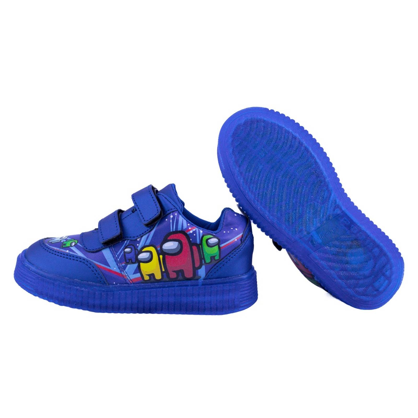 Tenis Luces Led Among Niño Videojuego 780-rau Azul 22 al 26.