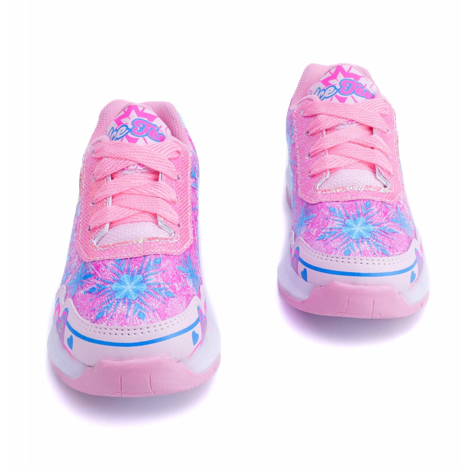 Tenis Niña Luces leds Princesas Elsa Y Ana 800-rp Rosa (12.0 - 21.5).