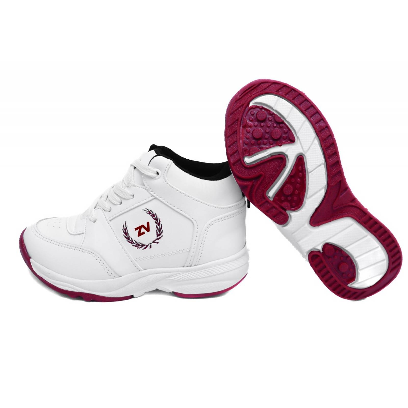 Tenis Escolar Blanco Arco Ortopédico 100%Piel 604-BV 12-21.5 (12.0 - 21.5)