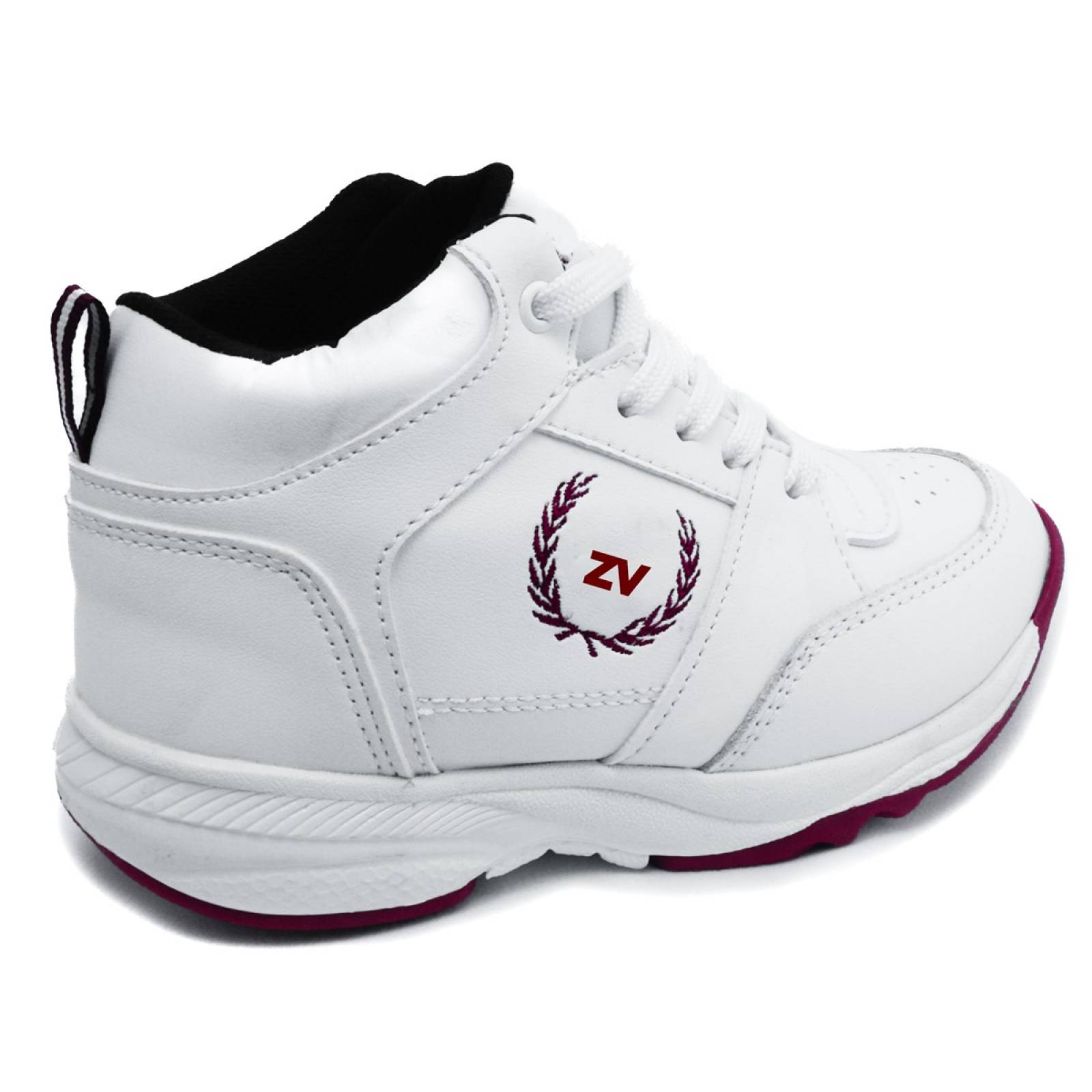 Tenis Escolar Blanco Arco Ortopédico 100%Piel 604-BV 12-21.5 (12.0 - 21.5)