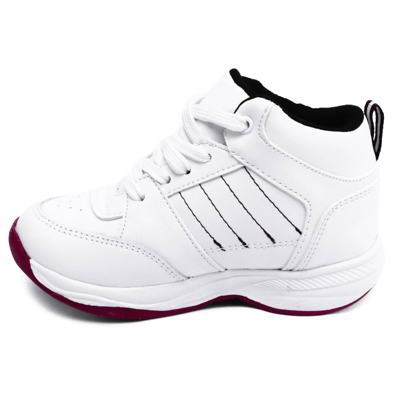 Tenis Escolar Blanco Arco Ortopédico 100%Piel 604-BV 12-21.5 (12.0 - 21.5)