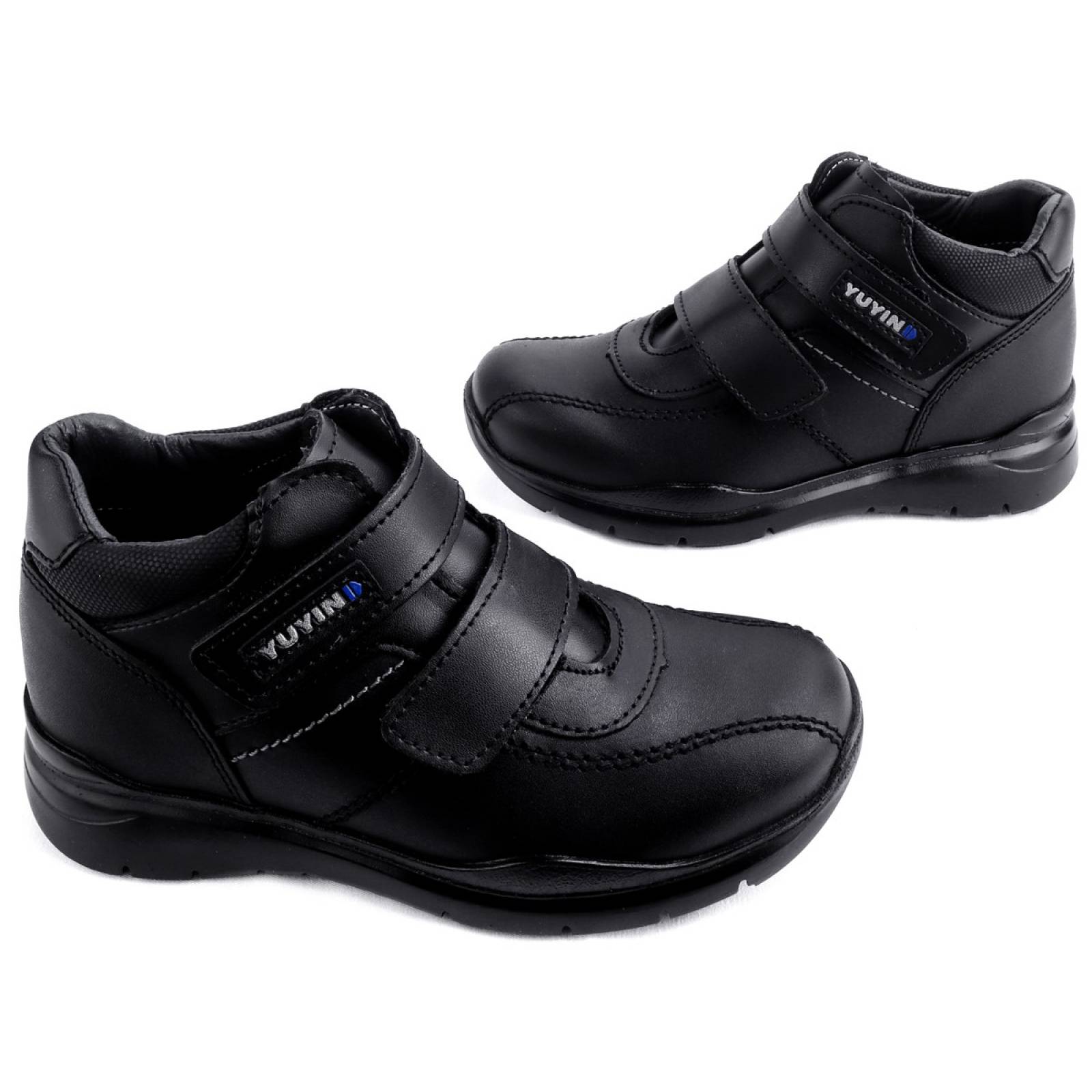Zapato Botas Escolares Yuyin 100% Piel Arco 20230-N (12.0 - 21.5)