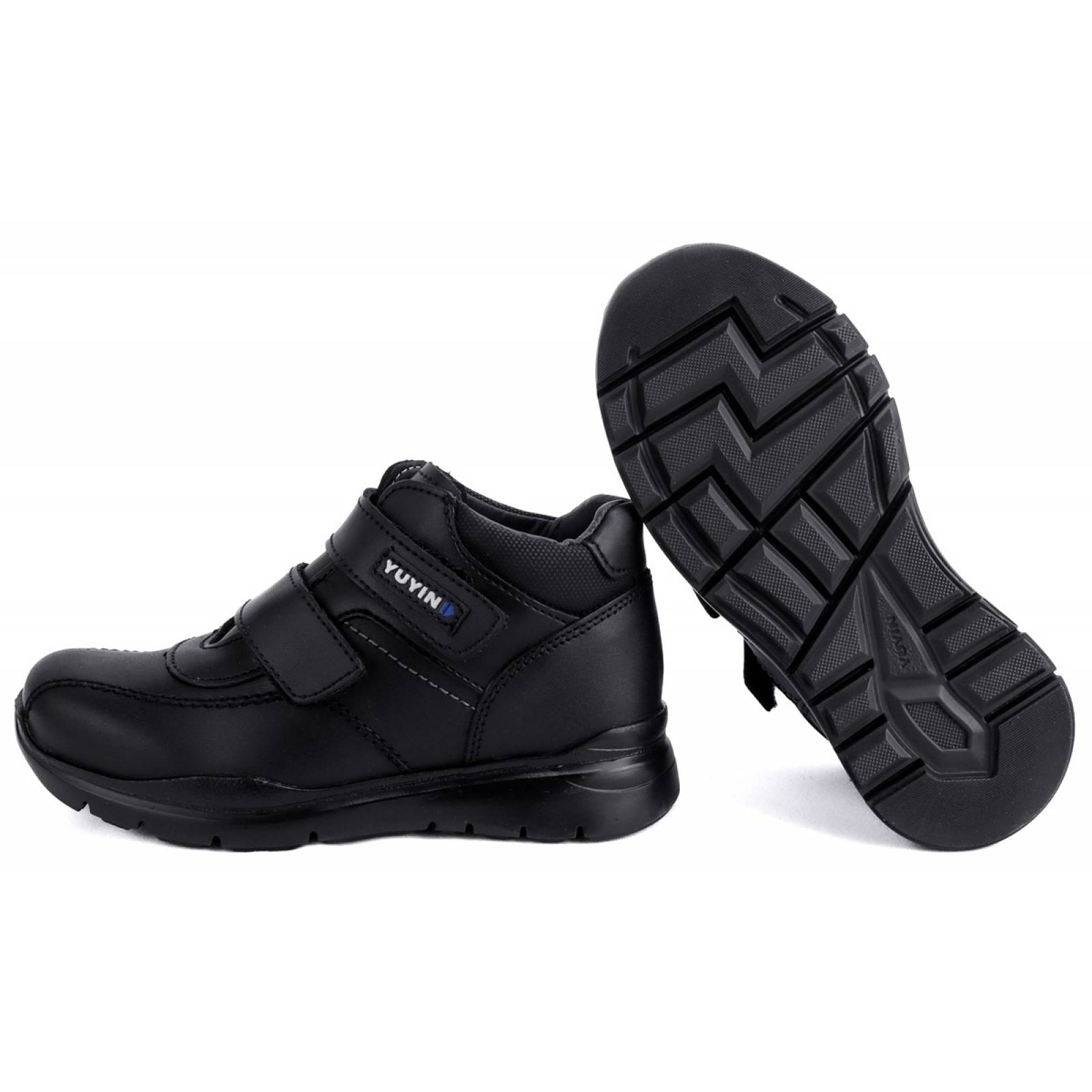 Zapato Botas Escolares Yuyin 100% Piel Arco 20230-N (12.0 - 21.5)