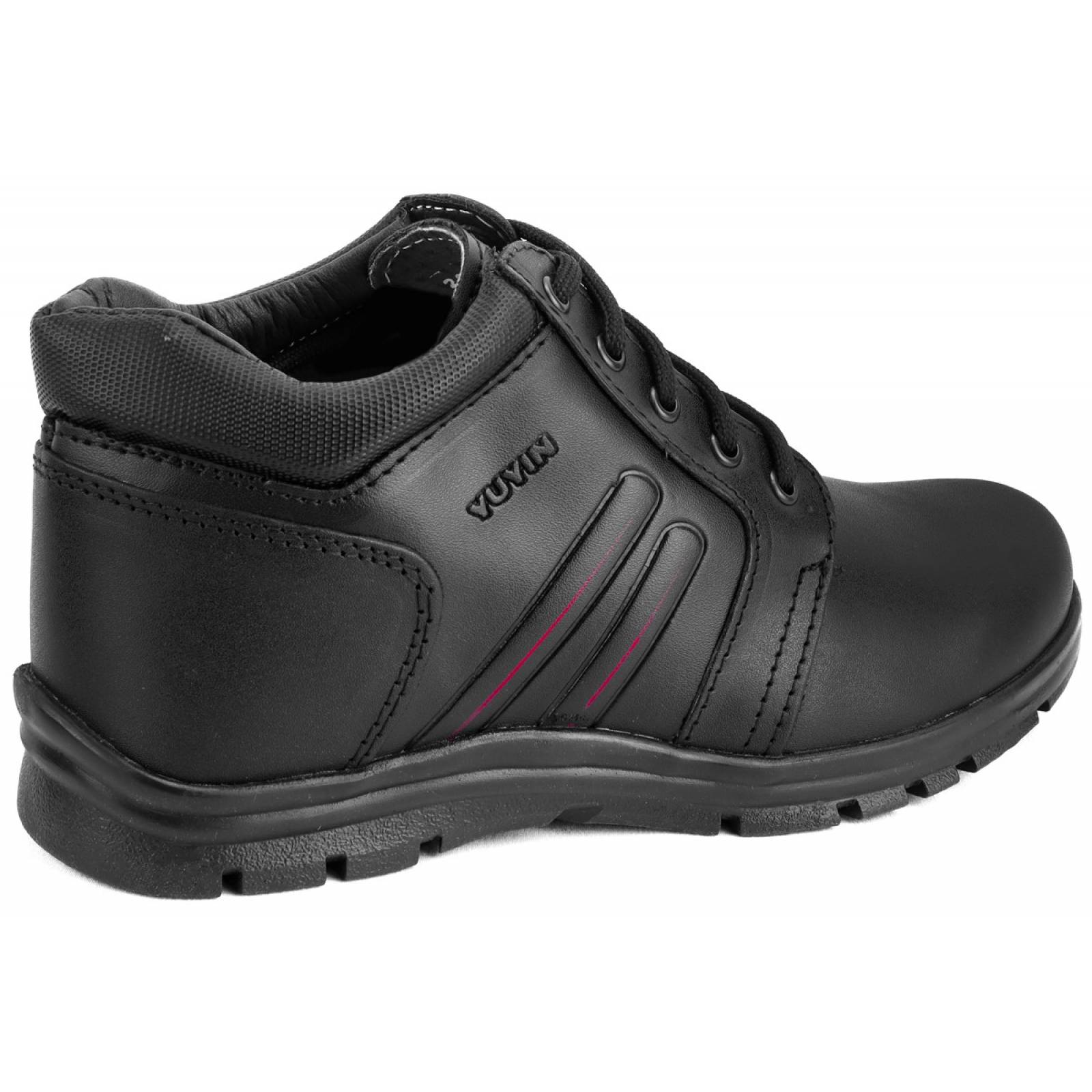 Zapato Botas Escolares Yuyin 100% Piel Arco 28281-N 22 AL 26